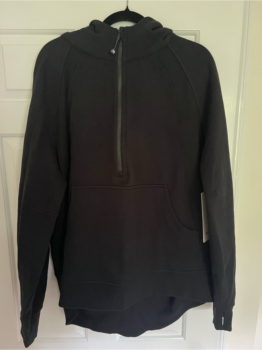 Lululemon Black Scuba Oversized Half-Zip Long Hoodie
